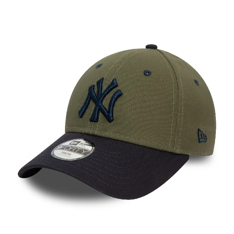 New York Yankees Youth Contrast Khaki 9FORTY Adjustable Cap