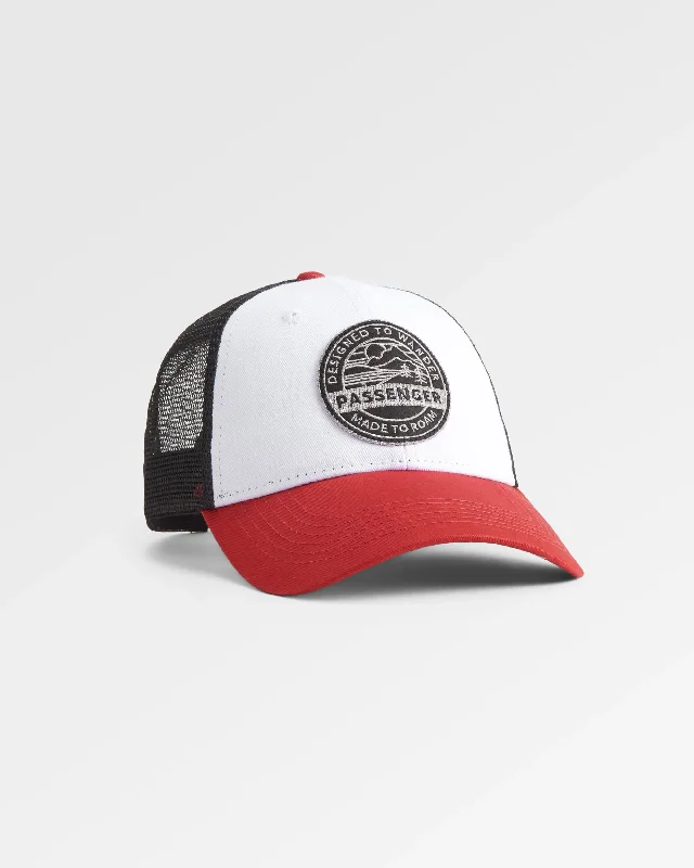 Odyssey Mesh Trucker Cap - Black/ Red Spice