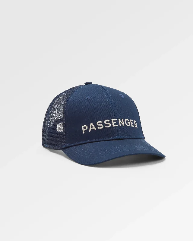 Passenger Recycled Cotton Trucker Cap - Rich Navy