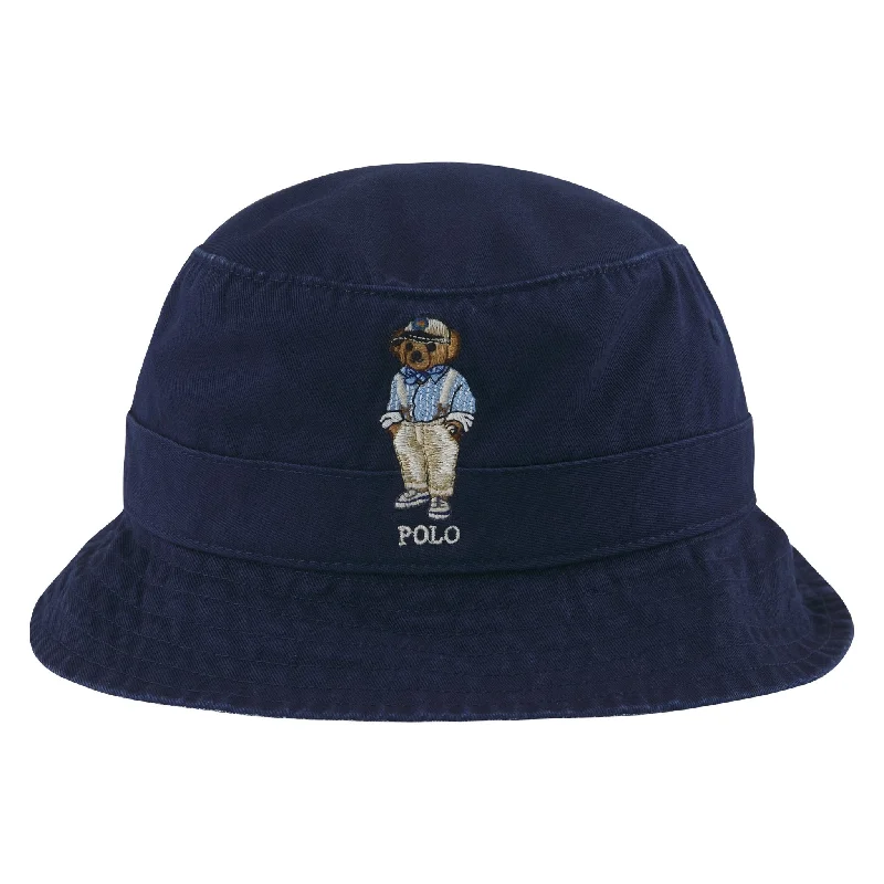 Preppy Bear Bucket Hat | Newport Navy