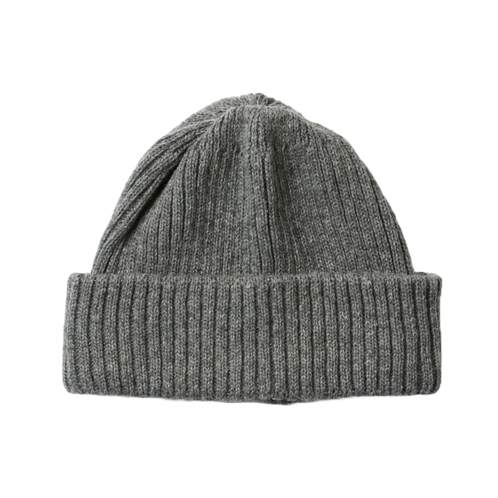 Recycled Wool/Poly 2×2 Beanie - Grey