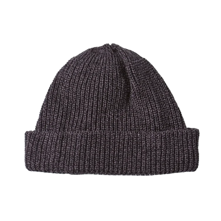 Recycled Cotton Marl Beanie - Charcoal