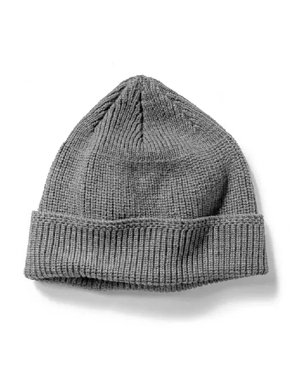 Rib Beanie- Heather Grey