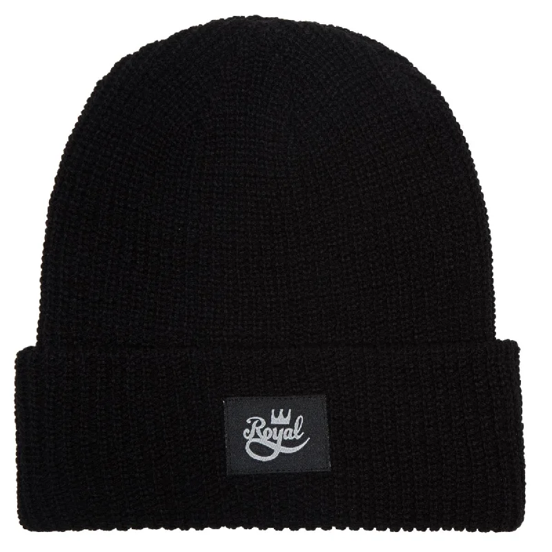 Royal Script Patch Beanie - Black