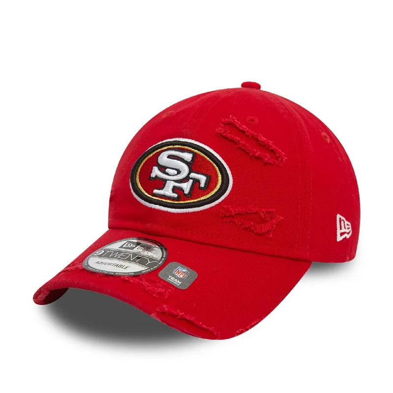 San Francisco 49ers NFL Distressed Red 9TWENTY Adjustable Cap