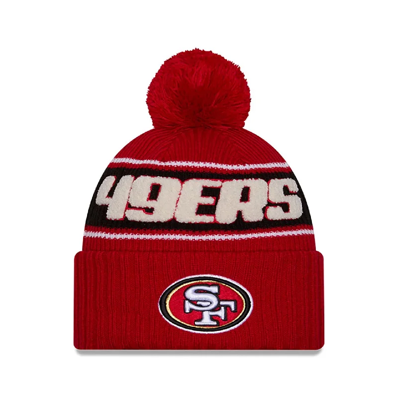 San Francisco 49ers NFL Sideline 2024 Red Sport Knit Beanie Hat