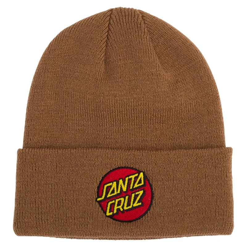 Santa Cruz Classic Dot Long Shoreman Beanie - Brown Sugar