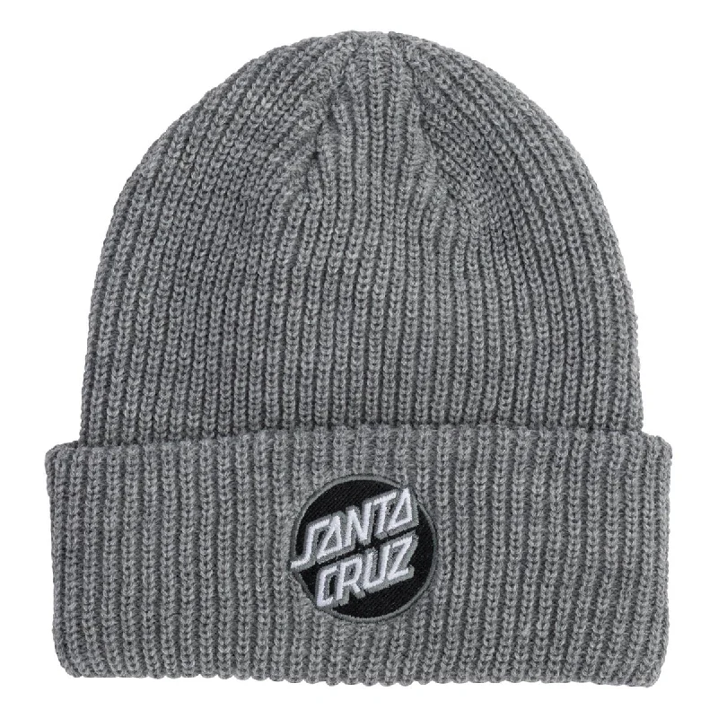 Santa Cruz Other Dot Long Shoreman Beanie - Heather Grey