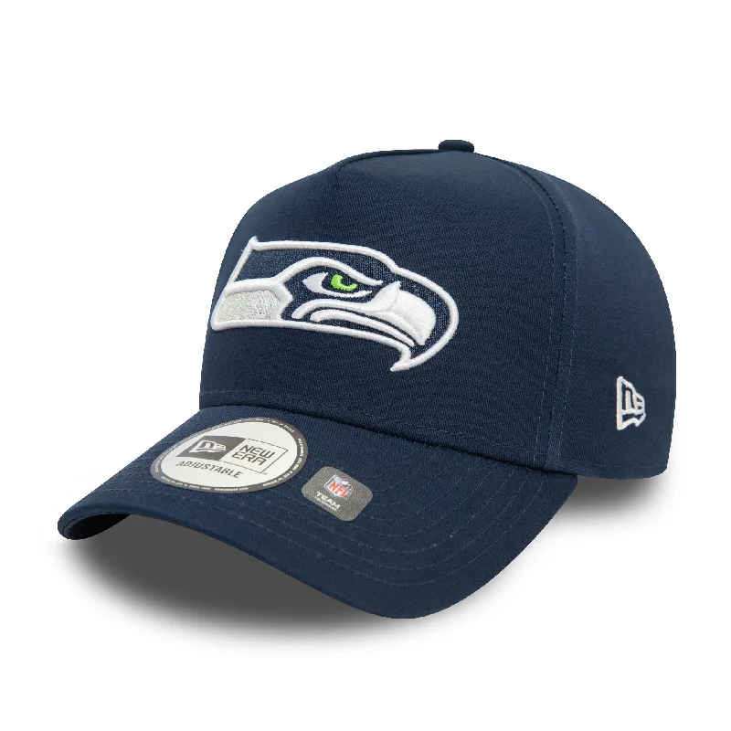 Seattle Seahawks NFL Official Team Colours Dark Blue 9FORTY E-Frame Adjustable Cap