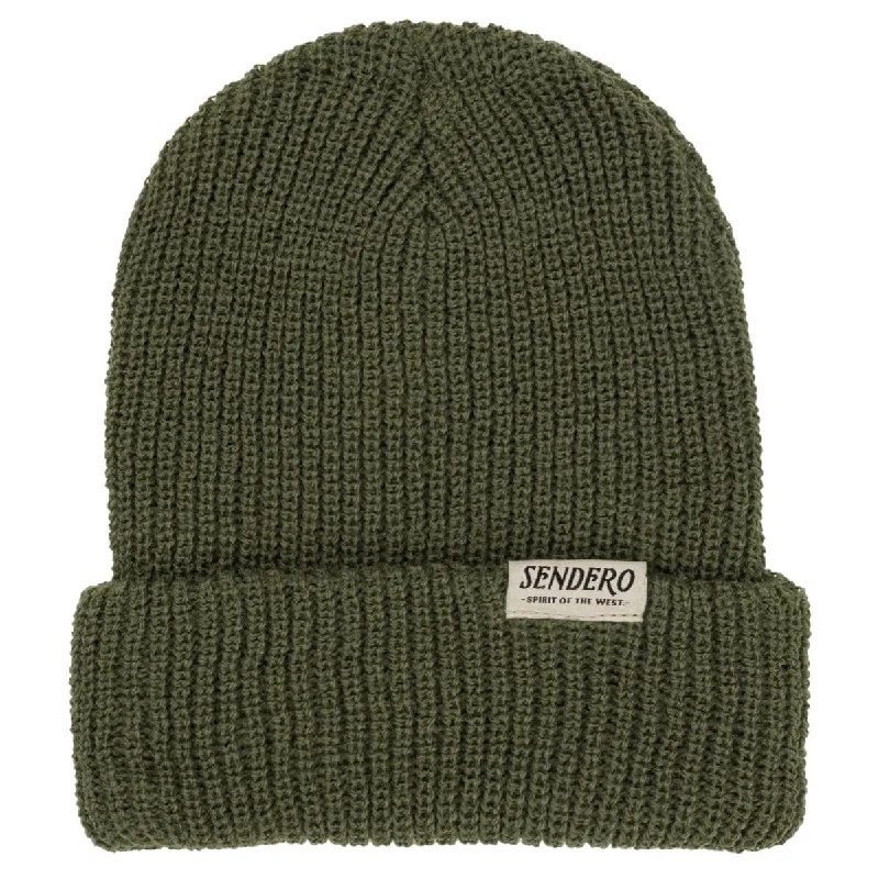 Sendero Vintage Classic Beanie - Army Green