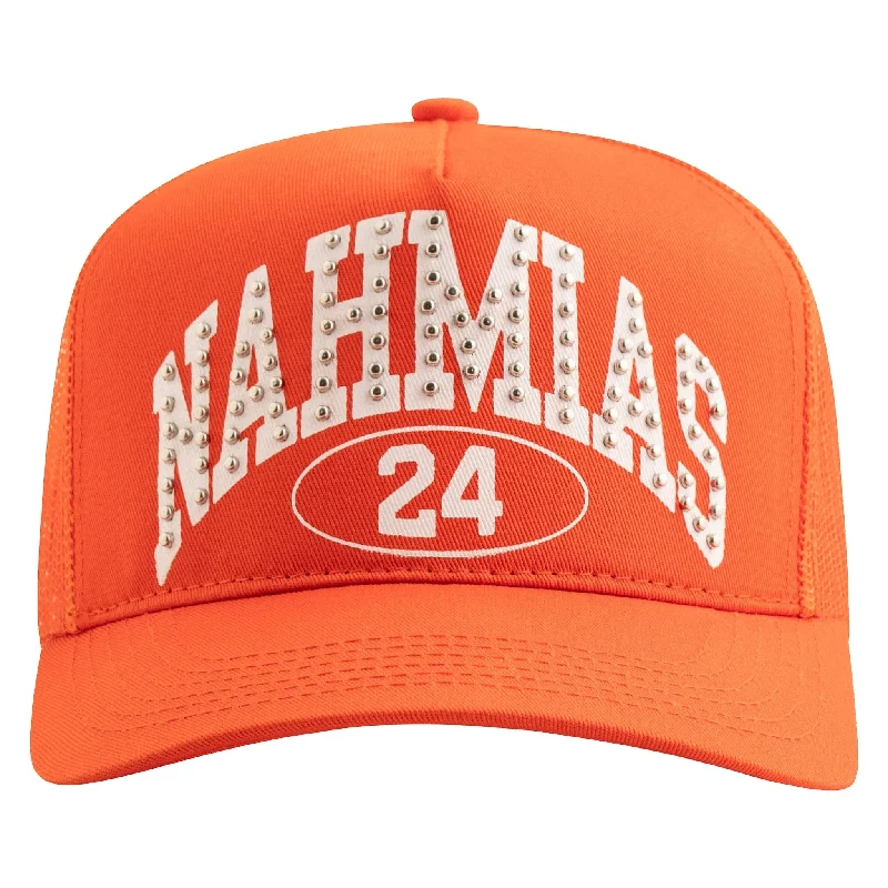 Studded Marquee Trucker Hat | Orange