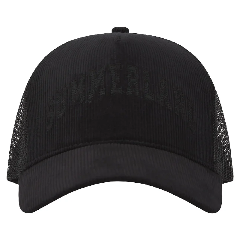 Summerland Corduroy Trucker Hat | Black