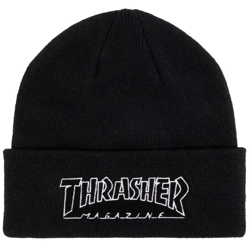 Thrasher Outlined Logo Beanie - Black