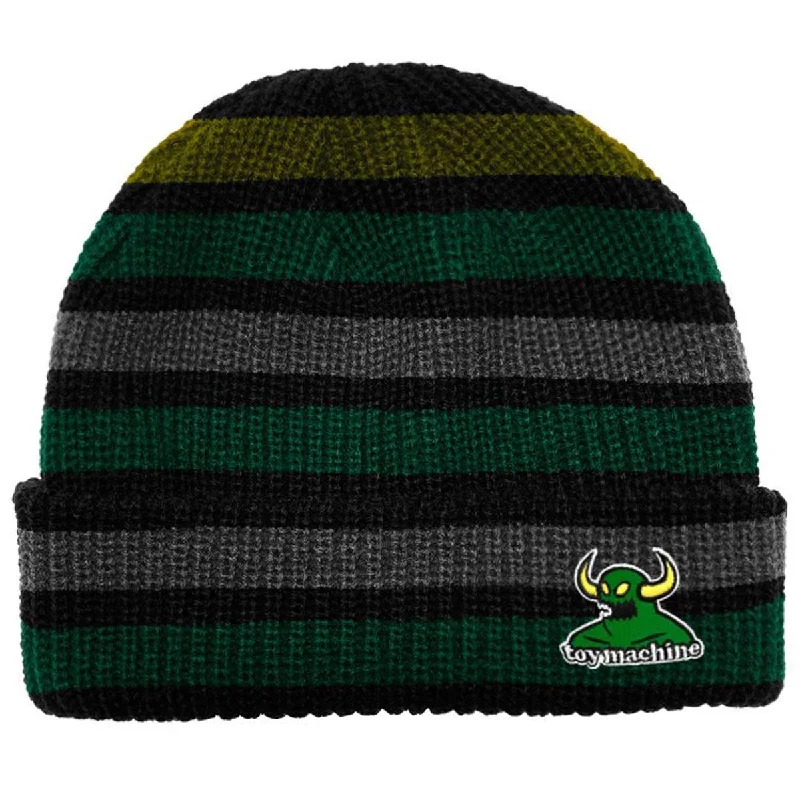 Toy Machine Monster Multi Stripe Dock Beanie - Forest