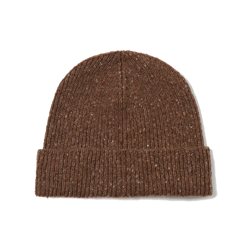 Watch Cap - Brown Tweed Knit