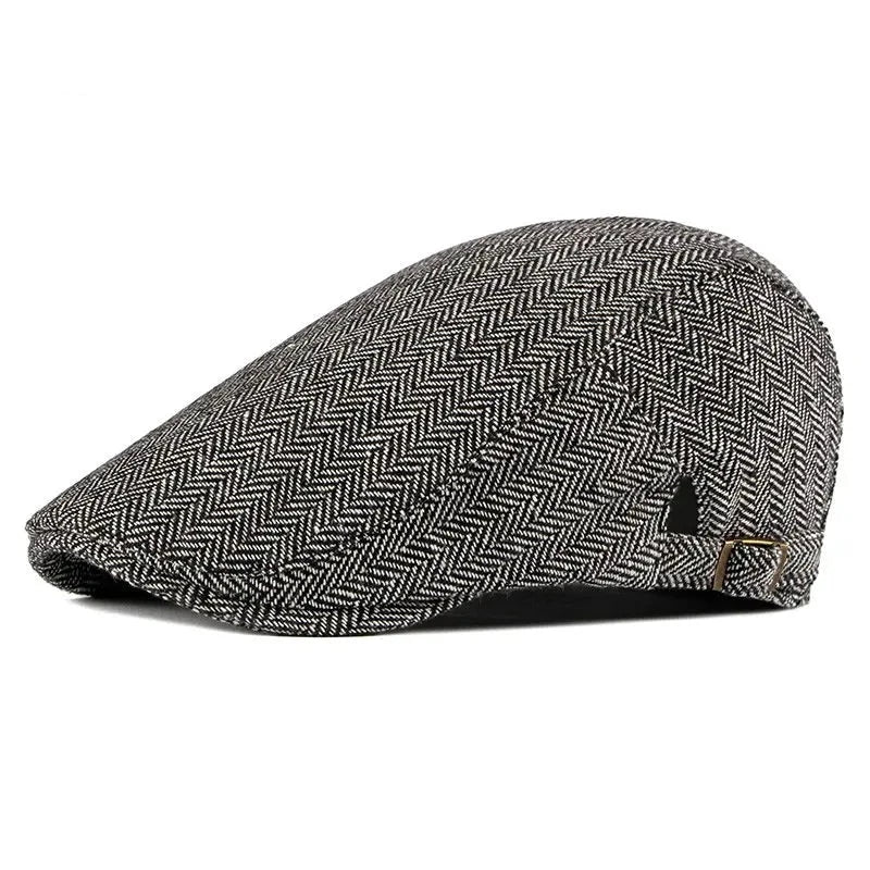 Vintage Mature Cotton Flat Cap