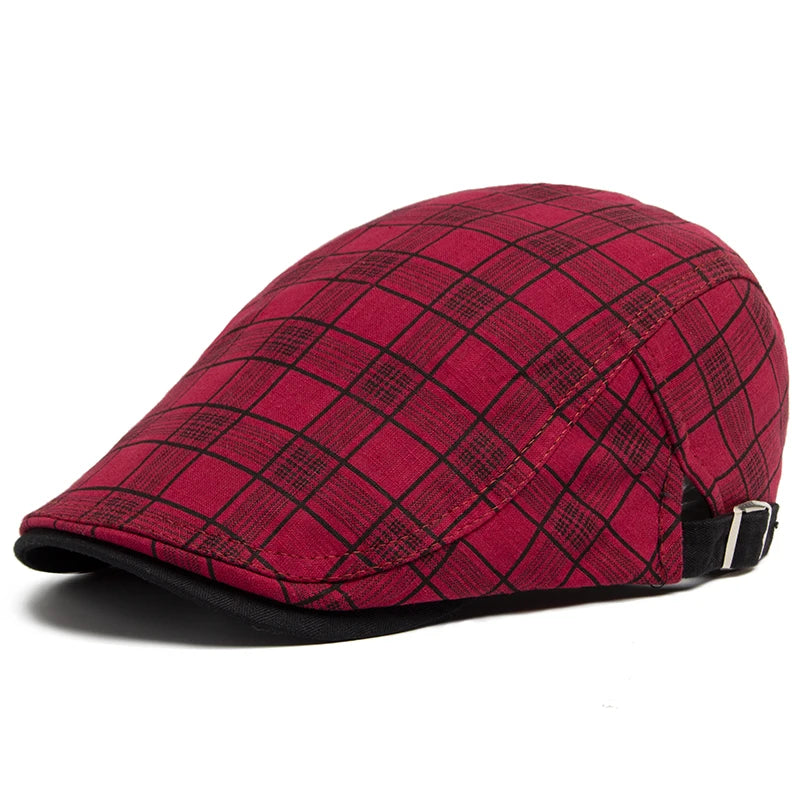 Plaid Wine Red