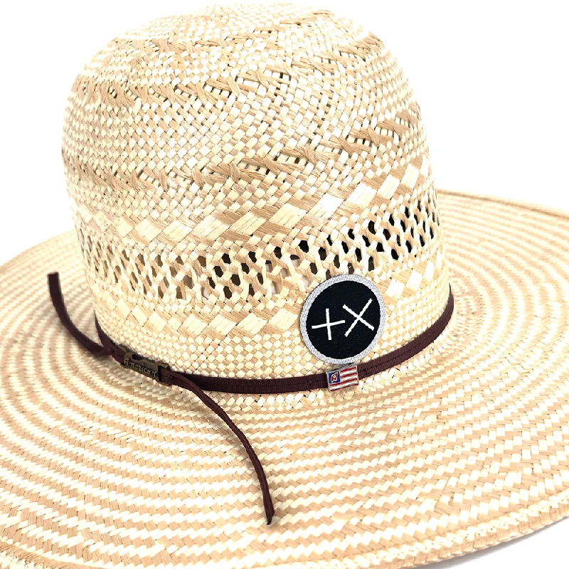 American Hat Company Straw Hat- 845 S (Open Crown)