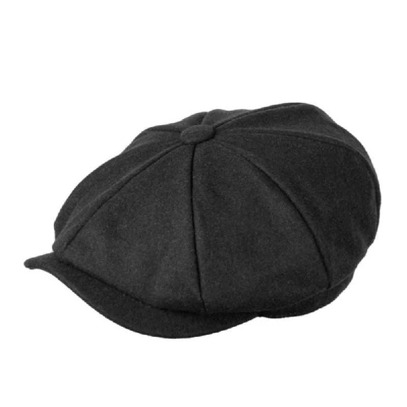 Heritage Tradition Carlyle Felt Newsboy Black