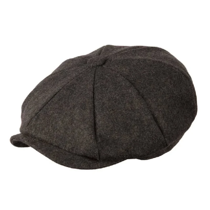 Heritage Tradition Carlyle Felt Newsboy Charcoal