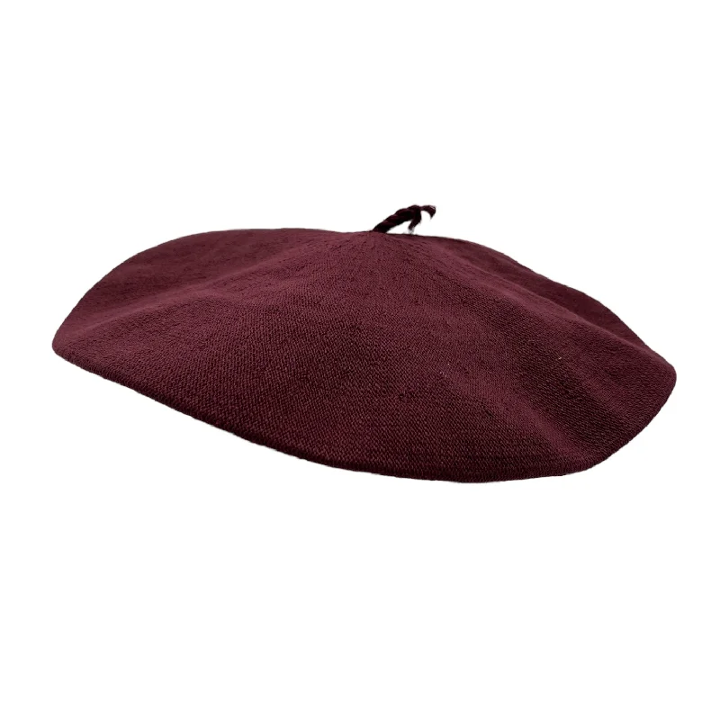 Gaucho Beret - Cotton Burgundy