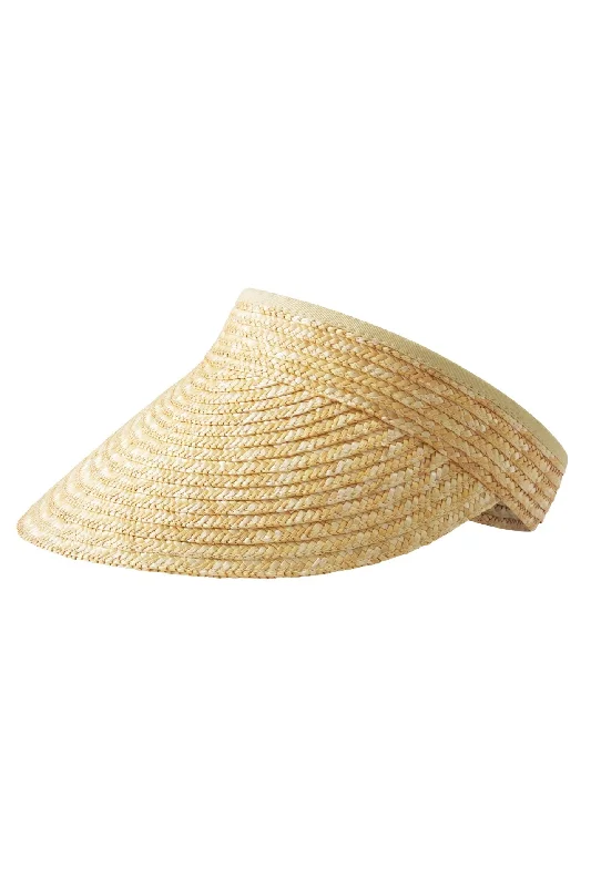 Carmen Wheat Straw Visor | Natural