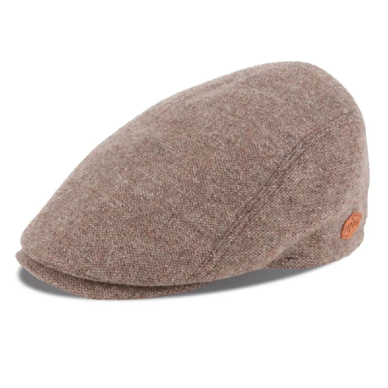 MJM BANG 88 Flat Cap Beige Uldmix Sixpence - M (56 cm)