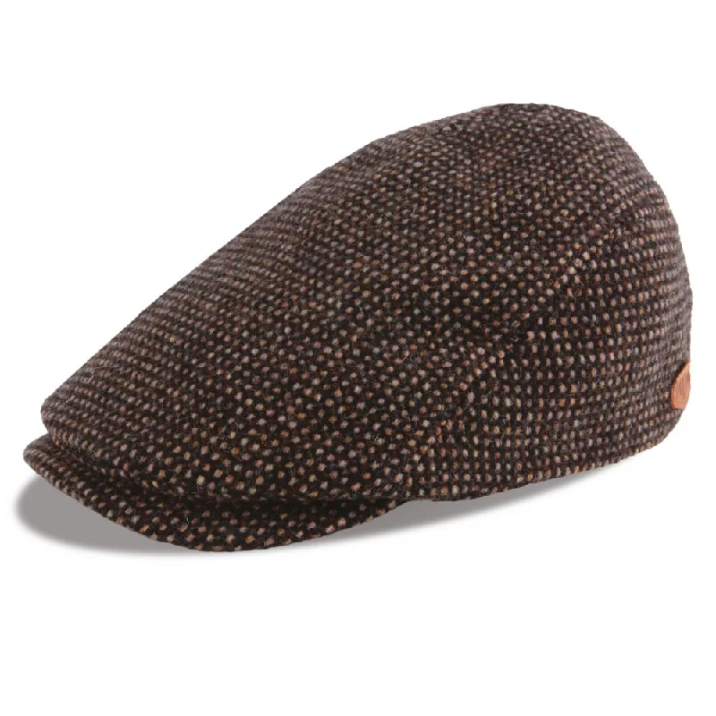 MJM BANG Flat Cap Brun Ternet Ulden Sixpence - S (56 cm)