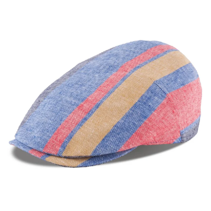 MJM Blue Line Bapa – Linen Flat Cap