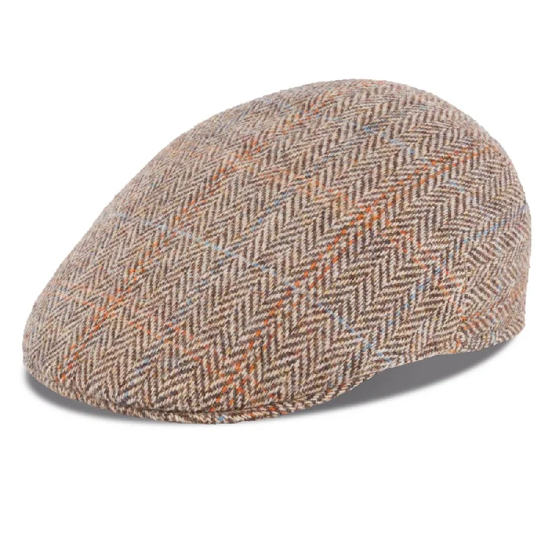 MJM Country Sixpence Harris Tweed Brown Herringbone