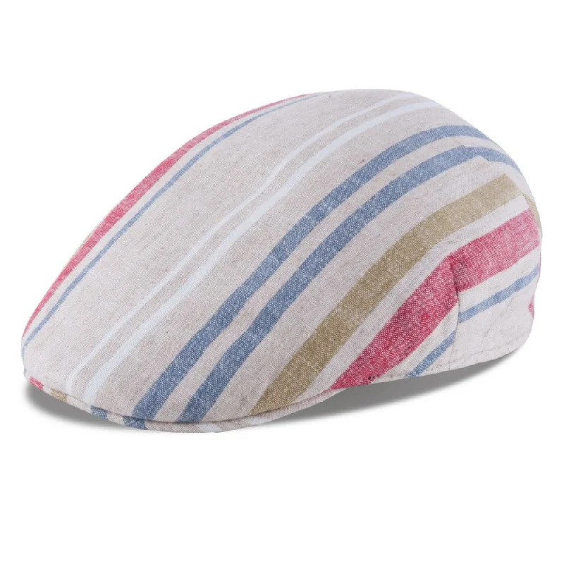 MJM Country Sixpence - Linen/Cotton Beige Stripe