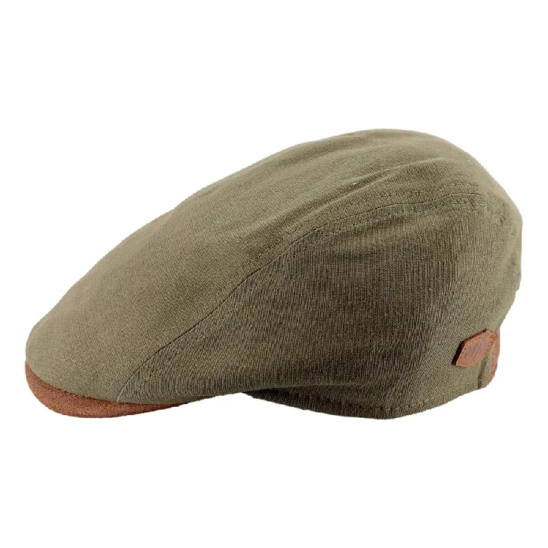 MJM Daffy 3 Cotton Pouch 4 Sommer Flat Cap - Grøn