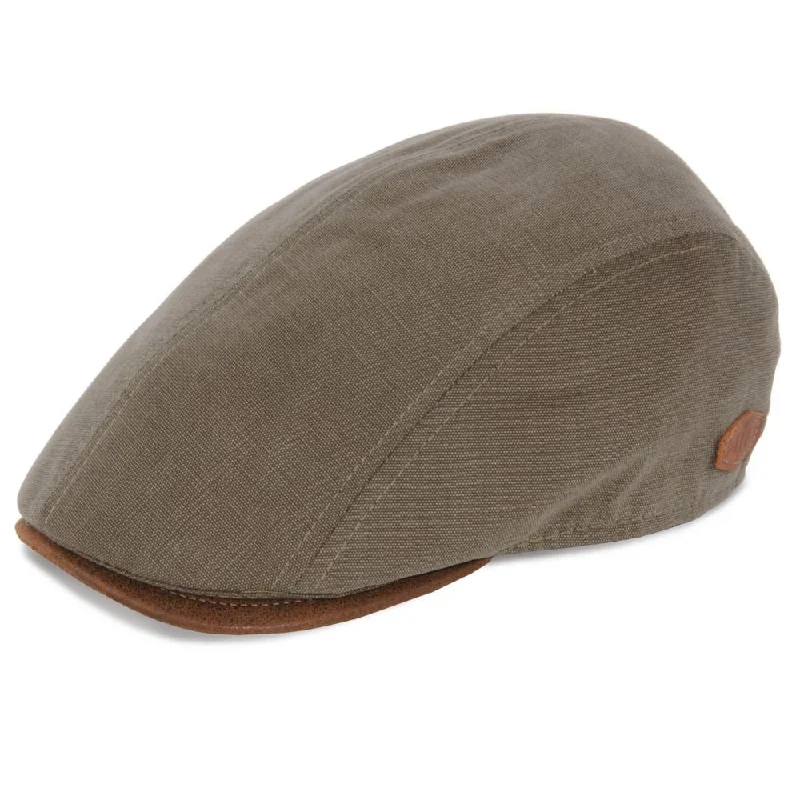 MJM Daffy 3 Cotton 6 Sommer Flat Cap Grøn Bomuld Sixpence - S (56 cm)