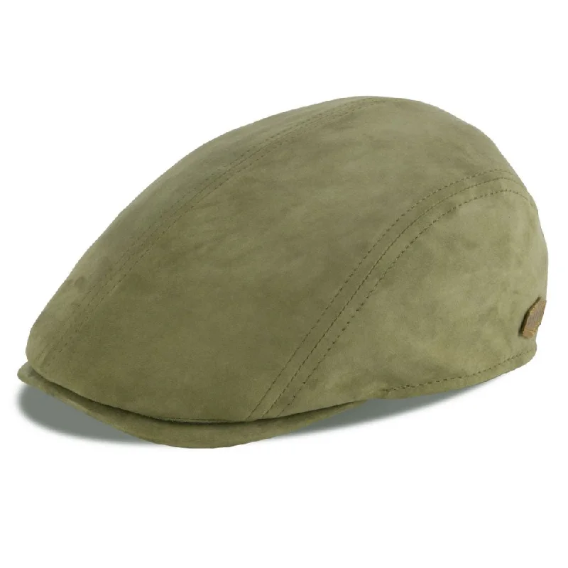 MJM Daffy 3 Suede 2 Flat Cap - Grøn Ruskinds Sixpence