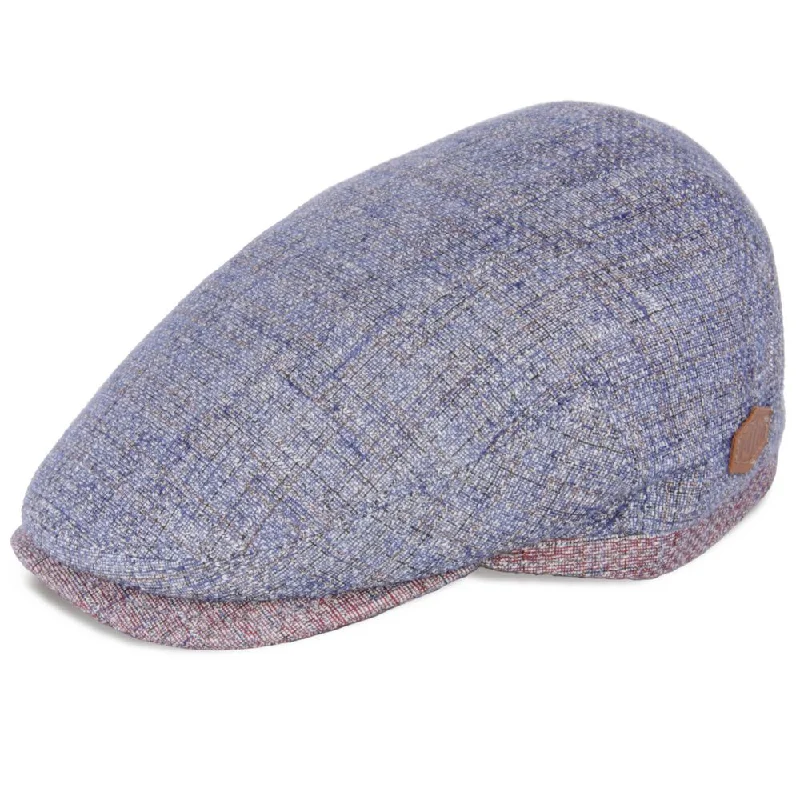 MJM Jordan Flat Cap - Silk Mix 111 Blue