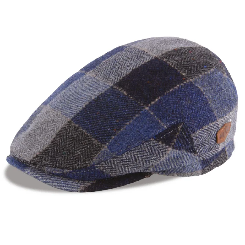 MJM Jordan Virgin Wool Sixpence Blue Check - M (58 cm)