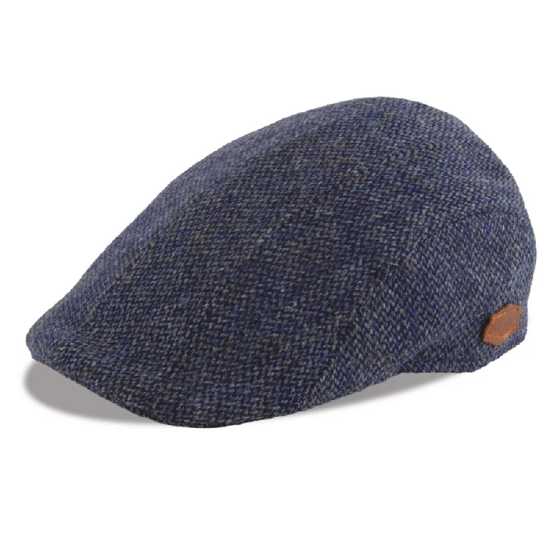 MJM Maddy Blue Virgin Wool Flat Cap - Blå Sixpence