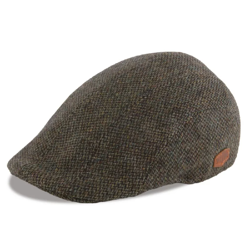 MJM Maddy Green Virgin Wool Flat Cap - Grøn Sixpence