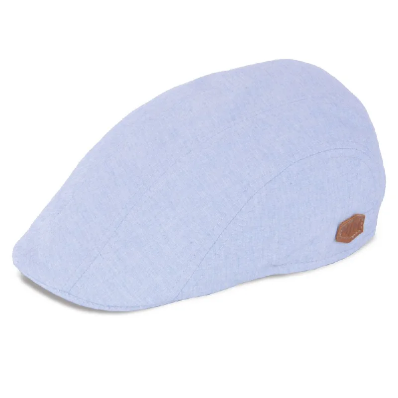 MJM Maddy Organic Flat Cap - Lyseblå Sixpence