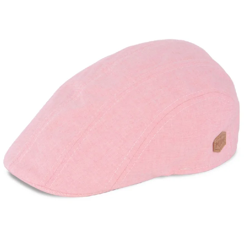 MJM Maddy Organic Flat Cap - Pink Sixpence