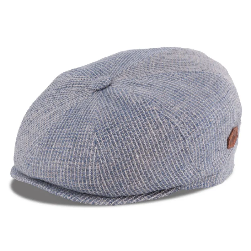 MJM Montreal Newsboy Flat Cap - Økologisk Hamp Lyseblå