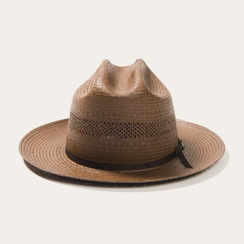 Distinguished Vented Straw Cowboy Hat