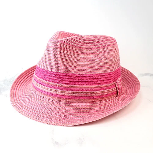 Pink Woven Hat