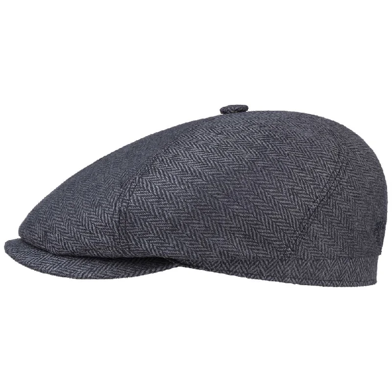 Stetson 6-panel Cap Silke - Grå Sildeben