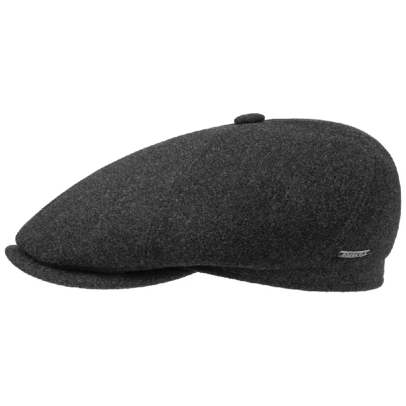 Stetson 6-panel Cap Wool/Cashmere Antracit - S (55 cm)