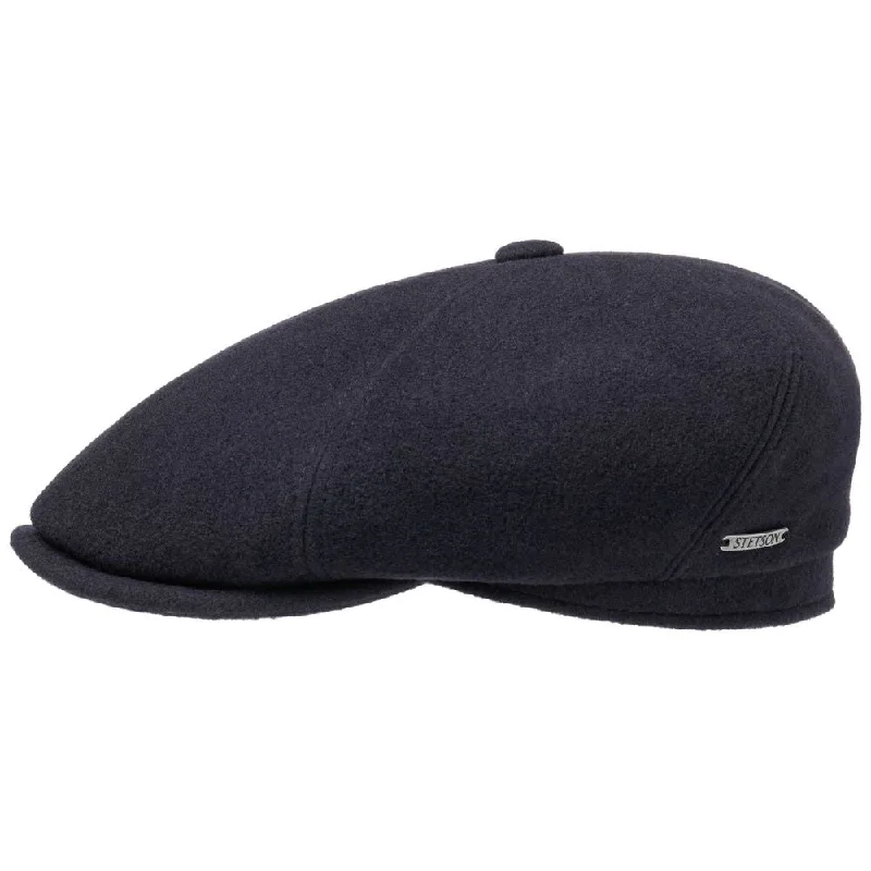 Stetson 6-panel Cap Wool/Cashmere - Navyblå