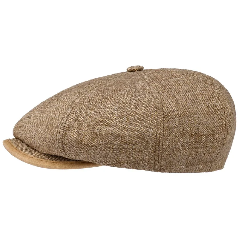 Stetson 8-panel Peaky Blinders Style Cap Brun Linned