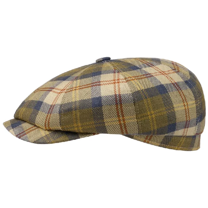 Stetson Hatteras Wool Silk Plaid Check