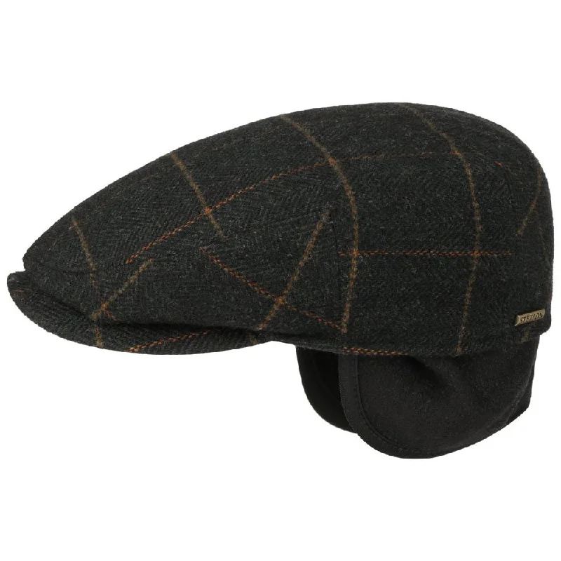 Stetson Kent Wool EL Driver Cap Sixpence med Øreflapper