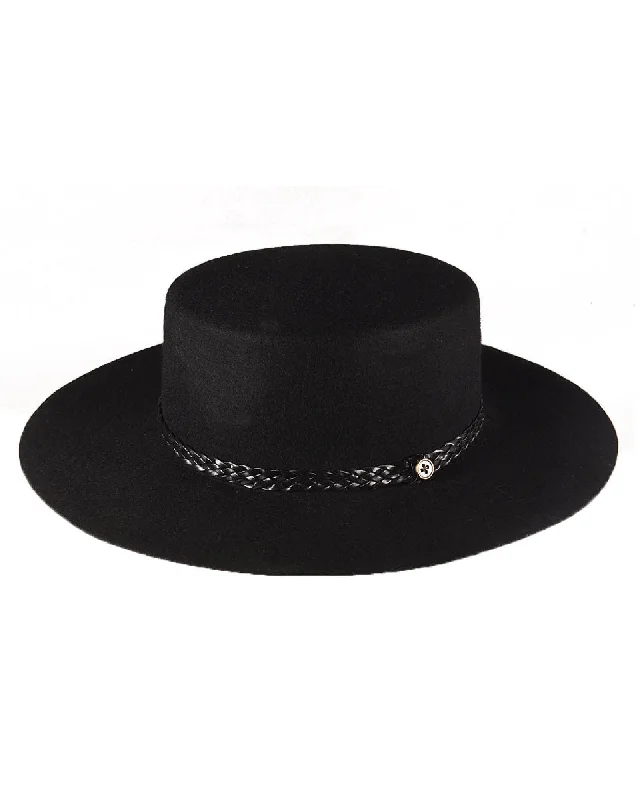 The Trix Felt Hat - Black